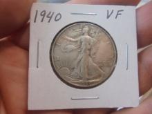 1940 Silver Walking Liberty Half Dollar