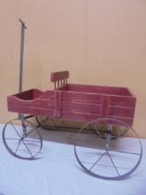 Wood & Metal Buckboard Wagon