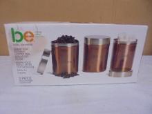 be 3pc Stainless Steel Canister Set