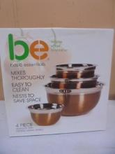 be 4pc Stainless Steel Nesting Mixing Bowls