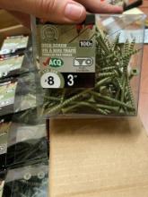 20 PACKAGES OF #8 - 3 INCH DECK SCREWS COLOUR, GREEN