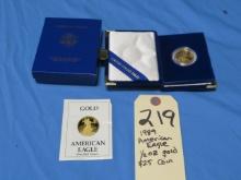 1989 American Eagle $25 Gold Coin (1/2 oz.)