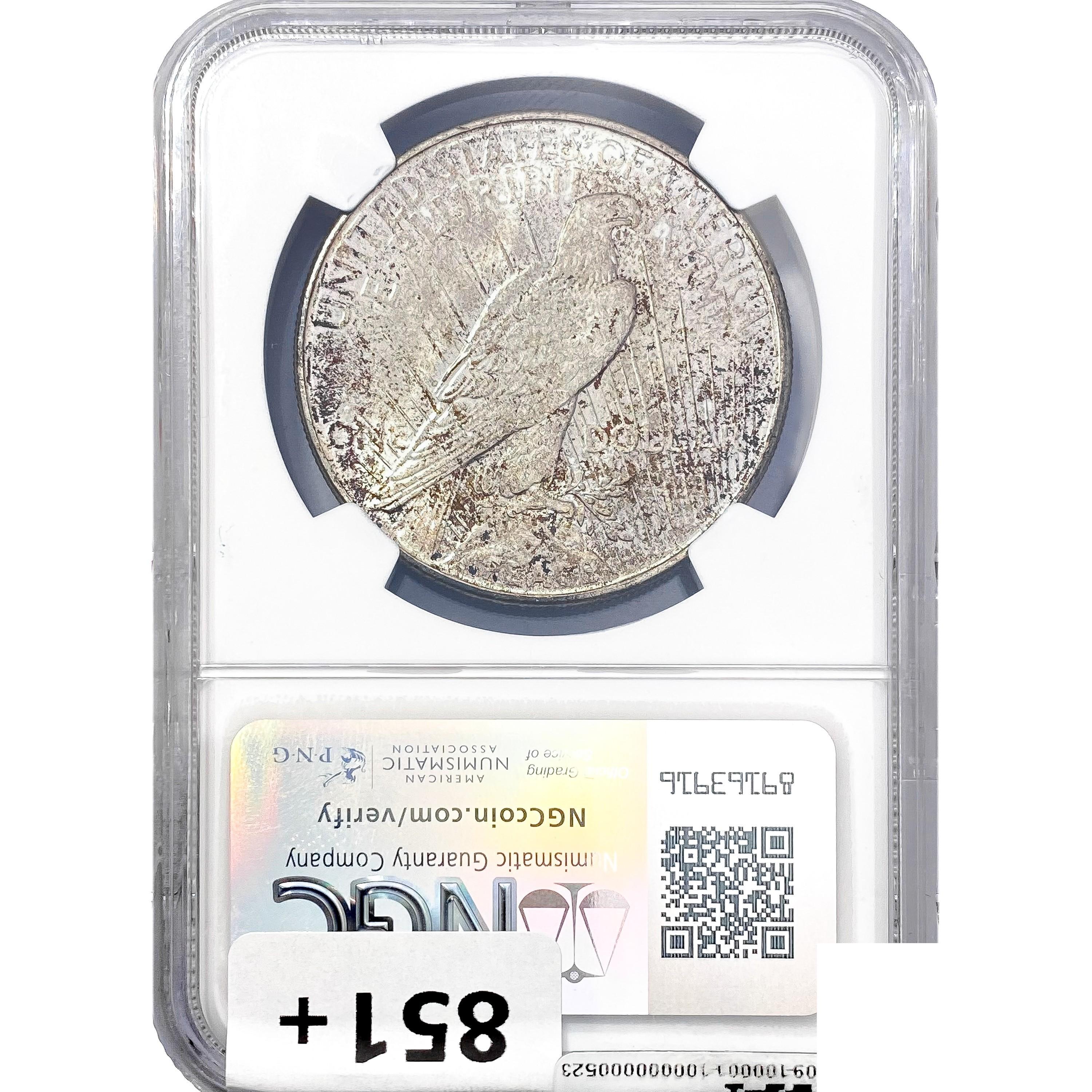 1922-S Silver Peace Dollar NGC MS64