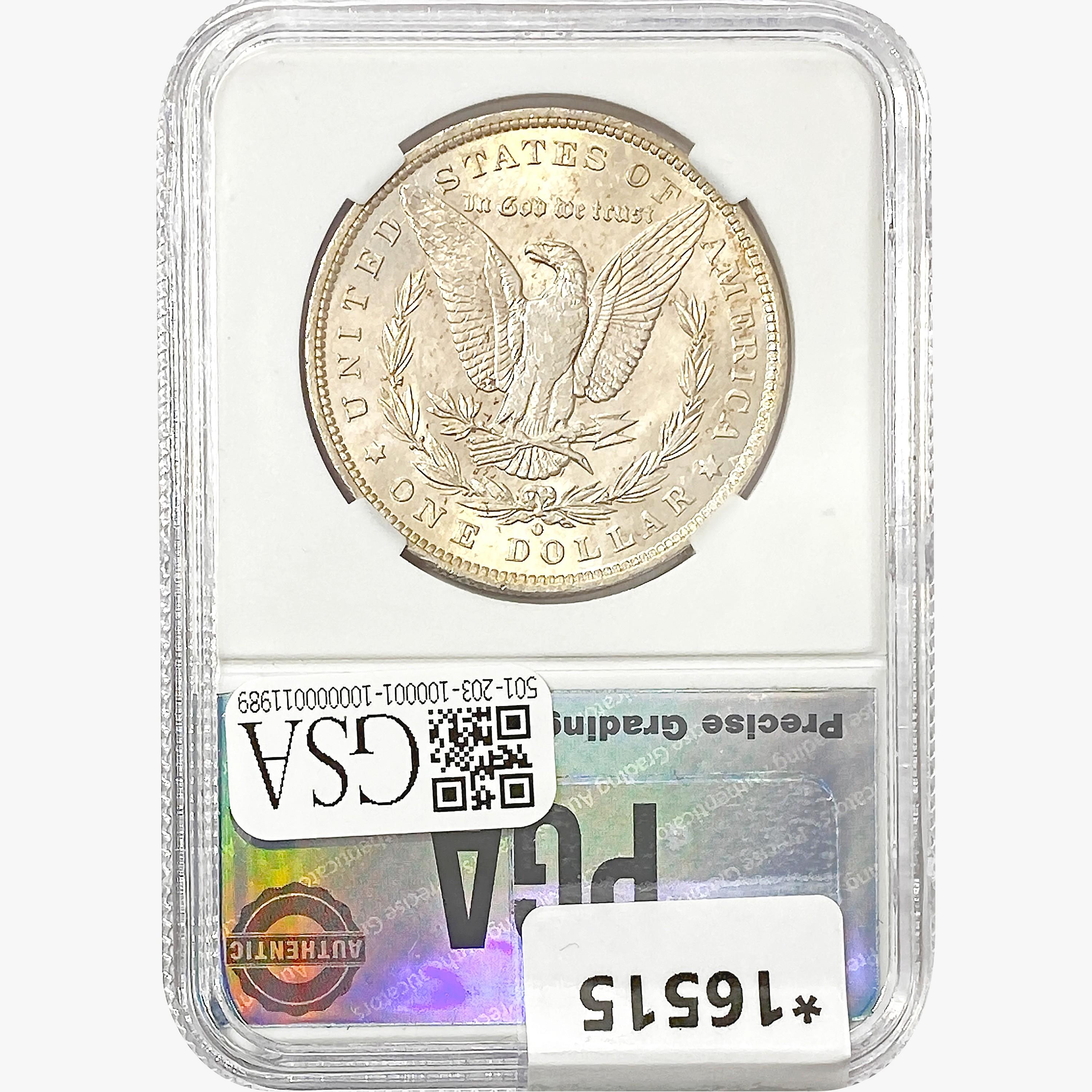 1884-O Morgan Silver Dollar PGA MS67