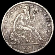 1859-S Seated Liberty Half Dollar CLOSELY UNCIRCUL