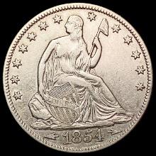 1854-O Seated Liberty Half Dollar CLOSELY UNCIRCUL