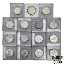 1944-1980 Canada Half Dollar Lot [15 Coins]