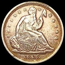 1838 Seated Liberty Half Dime CLOSELY UNCIRCULATED