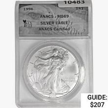 1996 Silver Eagle ANACS MS69