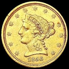 1856 $3 Gold Piece NEARLY UNCIRCULATED