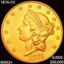 1876-CC $20 Gold Double Eagle UNCIRCULATED +