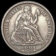 1884 Seated Liberty Dime CLOSELY UNCIRCULATED