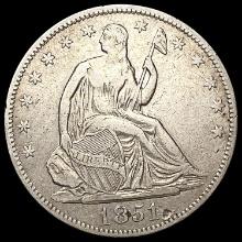 1851-O Seated Liberty Half Dollar LIGHTLY CIRCULAT