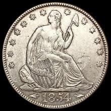 1854 Arrows Seated Liberty Half Dollar CLOSELY UNC