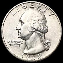 1938-S Washington Silver Quarter UNCIRCULATED
