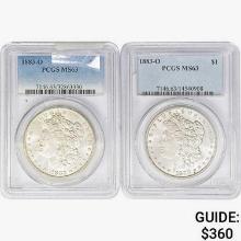 1883-O [2] Morgan Silver Dollar PCGS MS63