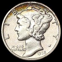 1935-S Mercury Dime CLOSELY UNCIRCULATED