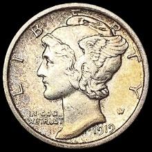 1919 Mercury Dime CLOSELY UNCIRCULATED