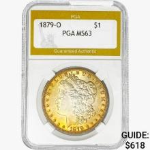 1879-O Morgan Silver Dollar PGA MS63