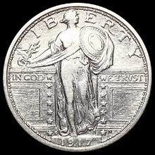 1917-S T1 Standing Liberty Quarter CHOICE AU