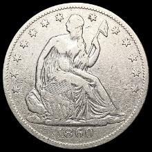 1860-O Seated Liberty Half Dollar NICELY CIRCULATE
