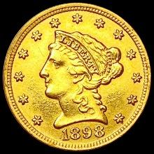 1898 $2.50 Gold Quarter Eagle CLOSELY UNCIRCULATED