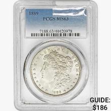 1889 Morgan Silver Dollar PCGS MS63
