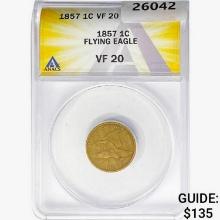 1857 Flying Eagle Cent ANACS VF20