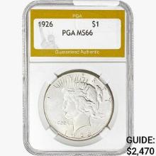 1926 Silver Peace Dollar PGA MS66