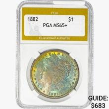 1882 Morgan Silver Dollar PGA MS65+