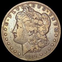 1890-CC Tailbar Morgan Silver Dollar LIGHTLY CIRCULATED