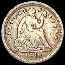 1840-O Seated Liberty Half Dime NEARLY UNCIRCULATED