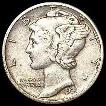 1931-D Mercury Dime NEARLY UNCIRCULATED