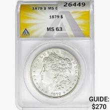 1879 Morgan Silver Dollar ANACS MS63