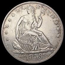 1853-O Seated Liberty Half Dollar CLOSELY UNCIRCULATED