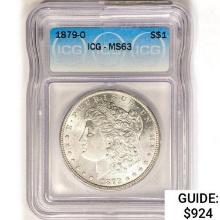1879-O Morgan Silver Dollar ICG MS63