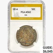 1814 Capped Bust Half Dollar PGA MS62 E/A