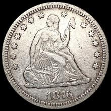1876-CC Seated Liberty Quarter CLOSELY UNCIRCULATED
