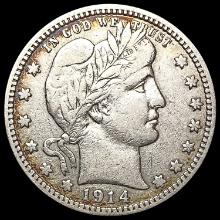 1914-D Barber Quarter NEARLY UNCIRCULATED