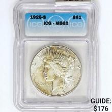 1926-S Silver Peace Dollar ICG MS62