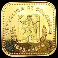 1975 Colombia Gold 1000 Pesos 0.1244oz CHOICE PROOF