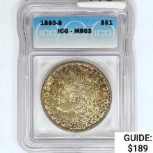 1880-S Morgan Silver Dollar ICH MS63