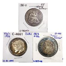 [3] 1823-1936 Silver Half Dollars