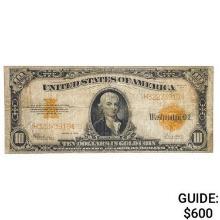 FR. 1173 1922 $10 TEN DOLLARS GOLD CERTIFICATE CURRENCY NOTE VERY FINE
