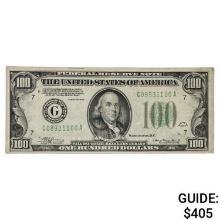 1934 $100 ONE HUNDRED DOLLARS FRN FEDERAL RESERVE NOTE CHICAGO, IL EXTREMELY FINE