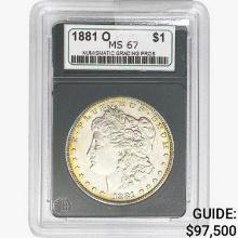 1881-O Morgan Silver Dollar NGP MS67