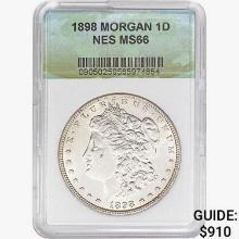 1898 Morgan Silver Dollar NES MS66