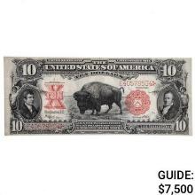 FR. 122 1901 $10 TEN DOLLARS BISON LEGAL TENDER UNITED STATES NOTE ABOUT UNCIRCULATED