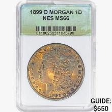 1899-O Morgan Silver Dollar NES MS66