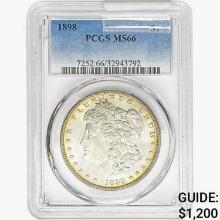 1898 Morgan Silver Dollar PCGS MS66
